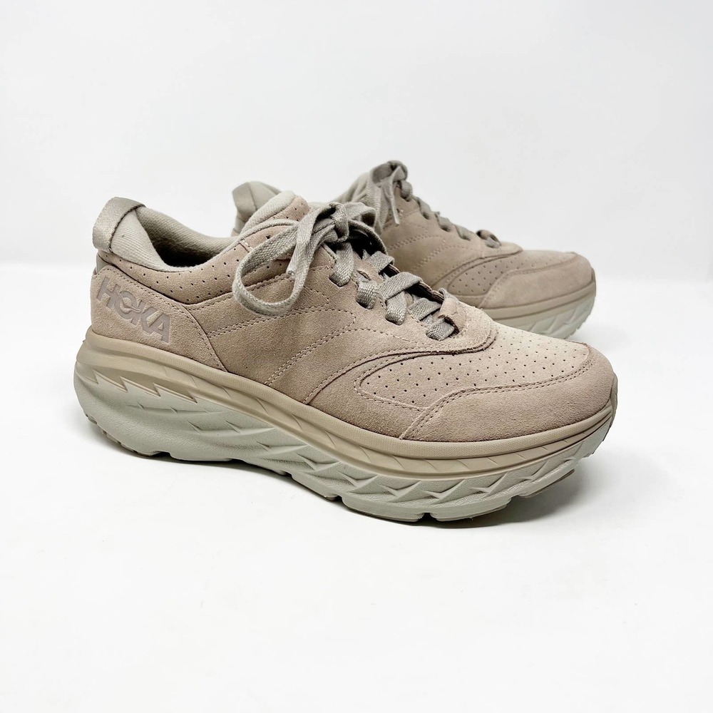 Hoka One One Bondi L Suede Simply Taupe Size Women's 8